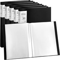 Carpeta de Presentación con Bolsillos Transparentes de Plástico, Formato A4, con 30 Bolsillos para Documentos