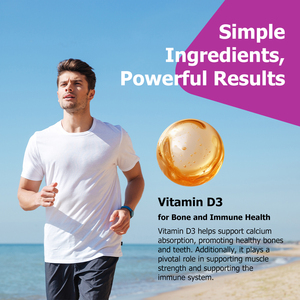 Gommes de Vitamine D3 de Haute Qualité avec Carbohydrates Totaux – Puissant Nettoyant Corporel et Soutien Immunitaire – Complément de Santé en Gommes - Product Image 4