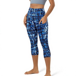 Leggings Deportivos Estampados para Mujer, Cintura Alta, con Bolsillos, Control de Abdomen, No Transparentes, para Yoga, Ejercicio y Running, Personalizados OEM - Product Image 2