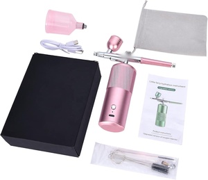 Kit d'aérographe sans fil avec compresseur-Aérographe portable pour ongles, décoration de biscuits à gâteaux, maquillage, barbier, <span class=keywords><strong>peinture</strong></span> de modèle - Product Image 1