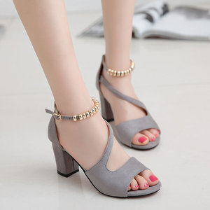 Nuove <span class=keywords><strong>Donne</strong></span> di estate Romana Sandali Tacco di Spessore Tacco Alto Casuali <span class=keywords><strong>Scarpe</strong></span> Bocca Dei Pesci delle <span class=keywords><strong>Donne</strong></span> di <span class=keywords><strong>Grandi</strong></span> Dimensioni - Product Image 5