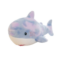 Oreiller de sommeil en peluche de requin mignon avec rembourrage en coton PP Doublure en fourrure de lapin coréen 31-50cm Cadeau confortable