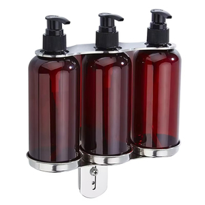 <span class=keywords><strong>Porte</strong></span>-<span class=keywords><strong>savon</strong></span> mural à double bouteille, support en acier <span class=keywords><strong>inoxydable</strong></span>, réglable - Product Image 1