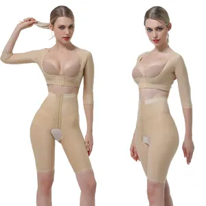 2021 Bán Buôn Fajas Colombianas Reductoras Faja Bodyshaper Powernet Mở Bust Shapewear Body Shaper Tummy Kiểm Soát Shapewear