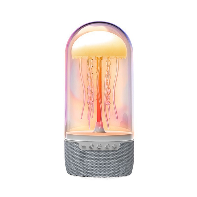 LED Night Light Speaker Color Changing LED Ambient Lighting Creative Jellyfish Lamp Portable Wireless BT Speaker