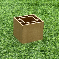 Profil de co-extrusion WPC pour extérieur avec rampes en acier inoxydable et PE, terrasse de balcon, garde-corps d'escalier, colonne en bois-plastique