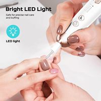 Kit d'outils de pédicure manucure professionnelle 45000 tr/min perceuse à ongles électrique sans fil Rechargeable polonais métal Gel matériel