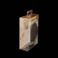 Boîte d'emballage cosmétique carrée transparente en PP/PE/PVC recyclable sur mesure, boîte suspendue pliable en PET