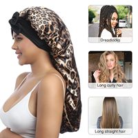 Bonnet Satin Mewah QINGYAN untuk Wanita dengan Desain Bernapas, Perlindungan Rambut Saat Tidur dan Sesi SPA, Penggunaan Sehari-hari