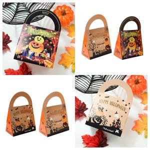 Scatole per Biscotti Creative e <span class=keywords><strong>Divertenti</strong></span> per Feste di Halloween con Rivestimento UV, Scatole Rigide in Carta Riciclata per Confezioni Alimentari Personalizzate, Caramelle e Regali - Product Image 1