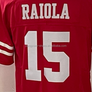 Dylan Raiola kırmızı/beyaz en kaliteli dikişli kolej futbol forması gemi hazır - Product Image 2