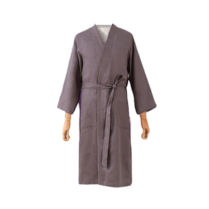Albornoz de Lino y Algodón Europeo Personalizado para Mujer, de Secado Rápido, Transpirable, para Spa - Product Image 1