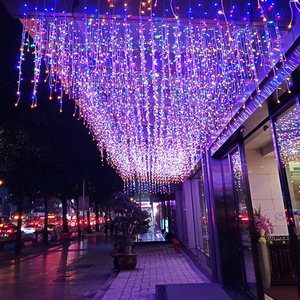 5M Length1202leds <span class=keywords><strong>Icicle</strong></span> işıklar <span class=keywords><strong>Dripping</strong></span> damlayan işık perde ışık Falls Led Spoel açık fabrika toptan noel temizle 70