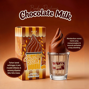 Profumo Delizioso al Cioccolato e Latte 100ml, Burro di Cacao, Gusto Dolce e Cremoso, Fragranza EDP a Lunga Durata 6 Ore, Profumo al Gelato - Product Image 1