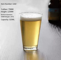 Fourniture de shakers en verre en forme de V de 11 oz, 14 oz, 16 oz, 20 oz, 22 oz et de mugs à bière, impression de décalcomanies personnalisées et logo personnalisé disponible
