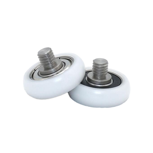 Roue à roulement en nylon POM à vis métrique personnalisée, mini-rouleau de guidage scellé pour équipement d'automatisation - Product Image 1
