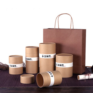 Eco Friendly Custom Printing Cardboard Round Paper Tube Box Packaging Cylinder Tea Box