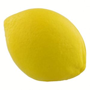 Ballon anti-stress en mousse PU personnalisé avec logo, forme citron, jouet doux, cadeaux promotionnels, personnalisation couleur et taille, unisexe - Product Image 1