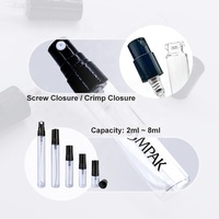 5 ml 8ml Testeur d'atomiseur de parfum d'huile essentielle rechargeable Mini bouteilles de pulvérisation en verre transparentes