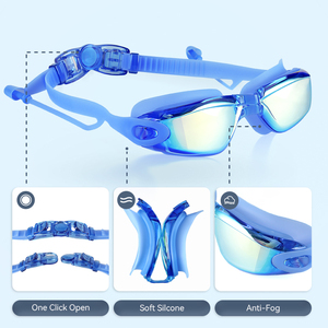 Piccolo MOQ protezione per gli occhi Anti-nebbia per le immersioni di sicurezza di alta qualità occhiali <span class=keywords><strong>da</strong></span> <span class=keywords><strong>nuoto</strong></span> Oversize colorati ampia vista - Product Image 2