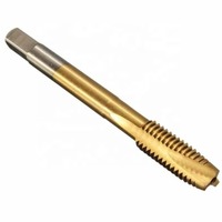5 buah/set runcing ulir pembentuk keran dilapisi Titanium Hss metrik Spiral bergalur mesin sekrup Kit keran M3 M4 M5 M6 M8