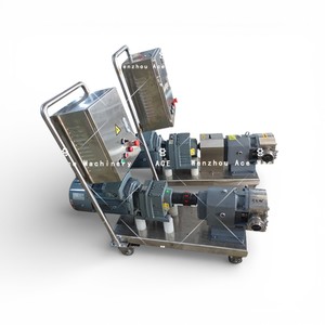 Bomba de Lóbulos Rotatorios de Grado Alimenticio Ace para Crema y Loción, con Ruedas Móviles/Bomba de Rotor para Líquidos de Alta Viscosidad - Product Image 3
