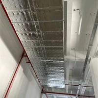 Panneau en laine de verre avec feuille d'aluminium anti-humidité pour l'isolation thermique des toits d'usines métalliques