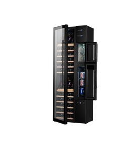 Armoire à vin multifonctionnelle à double zone de refroidissement (5-22°C pour boissons de 1-10°C) avec désinfection UV-C LED SL-64 - Product Image 5