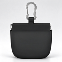 Nouvelle pochette à friandises pour animaux de compagnie en silicone écologique, étanche IP67, sac de dressage portable pour chien, pochette de rangement alimentaire pour chiens en extérieur