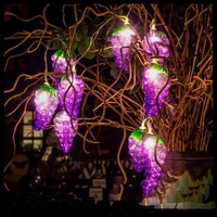 OFFRE SPÉCIALE Noël Raisin Fruits Guirlande Lumineuse solaire Lampe EXTÉRIEURE LED Solaire jardin lumière solaire a mené la lumière de ficelle