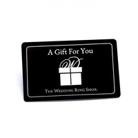 Tarjeta de regalo de pantalla de seda de PVC personalizada GSC con código de barras Qr