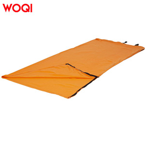 Forro para saco de dormir Woqi de 200x75 cm, forro polar naranja, ligero, para acampar, hacer senderismo, viajar y mochilear. - Product Image 2