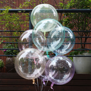 <span class=keywords><strong>Bobo</strong></span> globo transparente elástico PE plástico globo cristal Color 10/18/24/36 pulgadas suministros de decoración de fiesta - Product Image 6