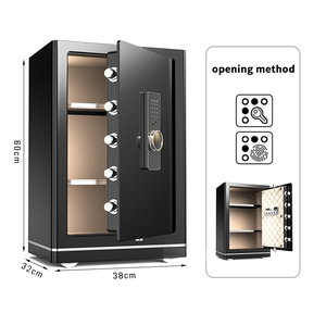 FB 솔리드 스틸 전자 금고 호텔 안전 금고 내화 금고 가정용 보석 현금 금고 지문 잠금 장치 포함 - Product Image 5