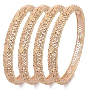 Fashion Jewelry Bracelets Luxury Style Bangles Women Dubai Wedding Jewelry Gifts African Indian Bangles Wholesale