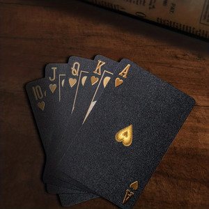 Cartes à Jouer Personnalisables en PVC Lavables, Cartes de <span class=keywords><strong>Poker</strong></span> Métalliques Dorées de Luxe Créatives, Jeu de Société, Cartes à Jouer Épaissies - Product Image 1