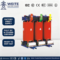 Transformator Distribusi Daya Tiga Fasa Tipe Kering Weite Power Engineering 30-1600kVA 10/11/35kV Model SCB10-SCB18 400V 50/60Hz