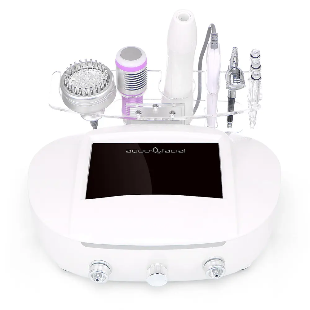 Machine de serrage portable Spa facial Peeling à ultrasons Machine de soins de la peau à l'oxygène pour un usage domestique et un salon de beauté