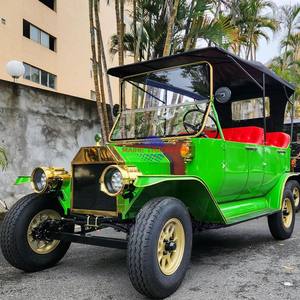 Sedán Eléctrico Retro de Alta Calidad, Auto Clásico Vintage con Alternador de 4000W para Turismo, 6-14 Asientos, Velocidad de 30-40 km/h - Product Image 4