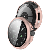Étui de protection en verre trempé + PC pour Google Pixel Watch4, coque rigide pour Google Pixel Watch4, étui de montre en PC + verre 45 mm