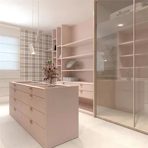 High Quality White Lacquer Wardrobe Build In Wood White Closet Wardrobe Storage Closet Walk In Wardrobe