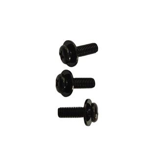 Boulon à tête cylindrique encastré en acier au carbone zingué noir M5 avec rondelle - Product Image 1