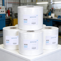 WIPESTAR Industrielle Mehrzweck-Vliesstoff-Wischtücher Weiß 500 Stück Polypropylen Holzfaser Starke Wasser- und Ölabsorption Spunlace