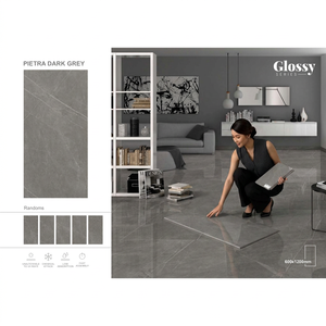 Modern Gray 600x1200mm Acid Resistant Glazed Polished Porcelain Wall Floor Tiles - Product Image 6