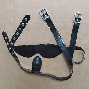 Rapid Shipment 2026 With Eye Mask and Mouthpiece Rubber <strong>Latex</strong> <strong>Hoods</strong> HTT023 - Product Image 2