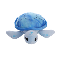 Peluche Tortue Marine Bleue, Jouet en Peluche Doux Tortue Océanique, Adorable Créature Marine en Peluche, Cadeau pour Enfants, Décoration d'Aquarium