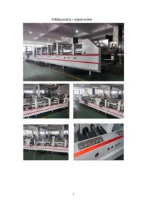 เครื่องพับและติดกาวกล่องอัตโนมัติ รุ่น 3A-1100 YJGS PLC ควบคุม สำหรับกล่องแบบ Bottom Lock และกล่องแบบ Straight Line ความเร็ว 300 เมตร/นาที - Product Image 4