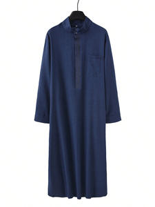 Vêtements islamiques CCY, thobe arabe, jubba, dishdasha, robe à manches longues, robe musulmane du Ramadan, <span class=keywords><strong>djellaba</strong></span>, col montant, kaftan, <span class=keywords><strong>caftan</strong></span> - Product Image 2