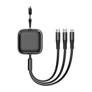 Câble de <span class=keywords><strong>charge</strong></span> USB rétractable 5 en 1 personnalisé avec logo imprimé, 100W, bidirectionnel, télescopique 1,2m, <span class=keywords><strong>charge</strong></span> <span class=keywords><strong>rapide</strong></span> 5A pour imprimantes, fabriqué en TPE - Product Image 4