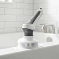 Brosse de nettoyage électrique 3-en-1 avec embout en plastique pour chaussures